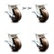 Service Caster 5 Inch Kingpinless High Temp Phenolic Wheel Caster Brakes 2 Swivel Locks, 4PK SCC-KP30S520-PHRHT-SLB-BSL-2-SLB-2 - alternate 1